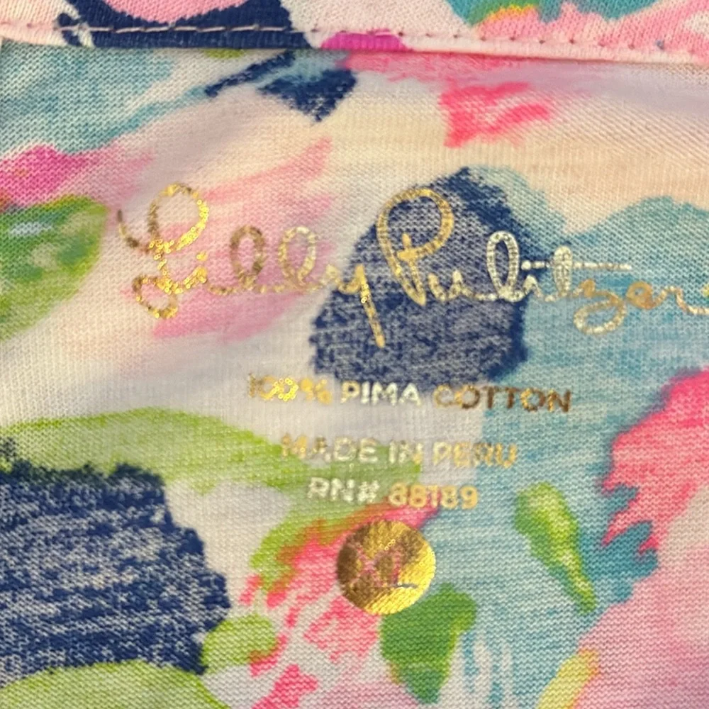 Lilly Pulitzer three-quarter sleeve cotton dress size XL - Picture 3 of 4